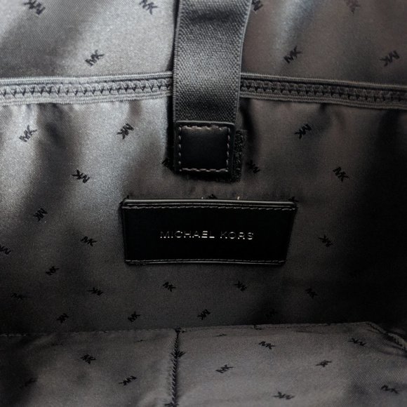 Michael Kors Men's Kent Field Backpack Black Nylon NWT - Picture 8 of 11